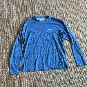 Columbia Men's Long Sleeve Tee in Heather Blue